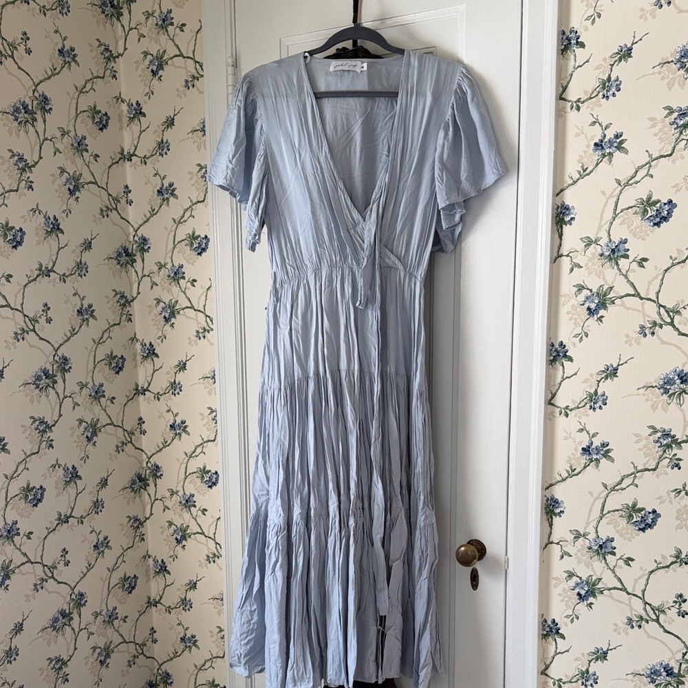 Petal & Pup Sky Blue Midi Dress